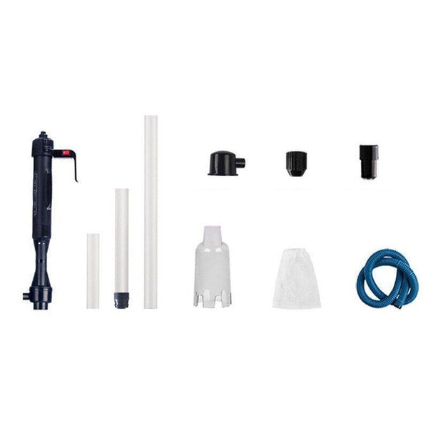 Battery Powered Aquarium Gravel Cleaner With Adjustable Siphon And Filter Bag Aquariums