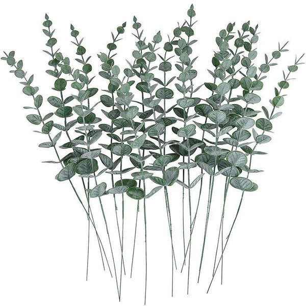 Artificial Eucalyptus Leaf Flowers Fake Green Plant Nordic Home Party Decor Artificial Plants