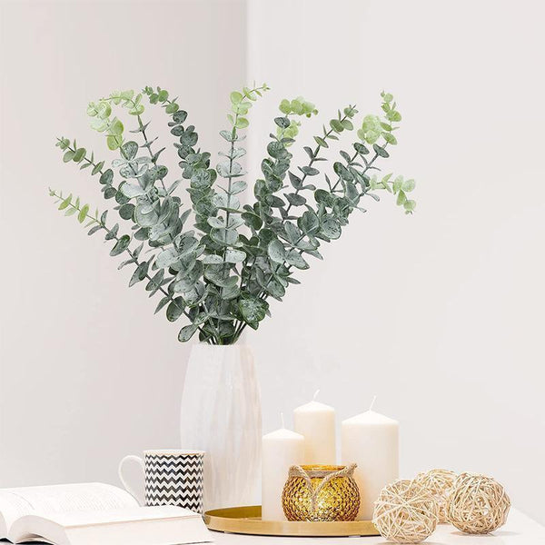Artificial Eucalyptus Leaf Flowers Fake Green Plant Nordic Home Party Decor Artificial Plants