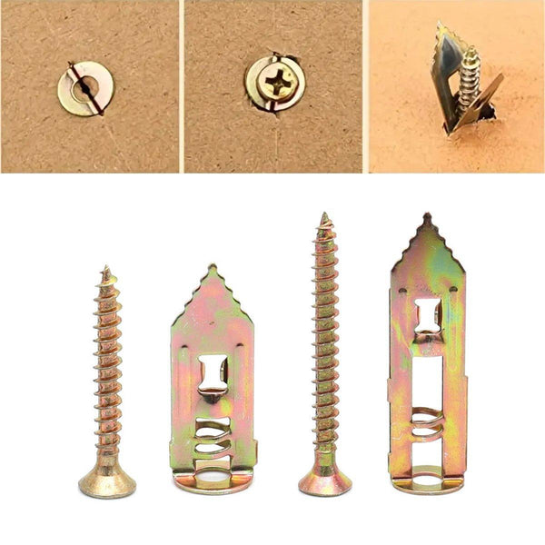 100Pcs Self Drilling Anchors Screws Percussion Expansion Kit 12X40mm Screws & Bolts