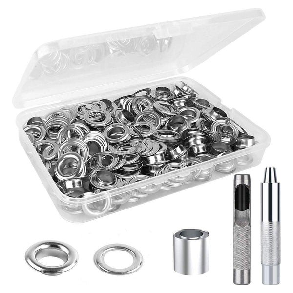 200 Sets 12Mm Copper Metal Eyelet Grommet Tent Tarp Tool Tarpaulin Installation Tent & Canopy Accessories