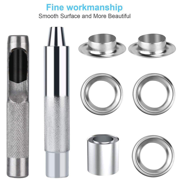 200 Sets 12Mm Copper Metal Eyelet Grommet Tent Tarp Tool Tarpaulin Installation Tent & Canopy Accessories