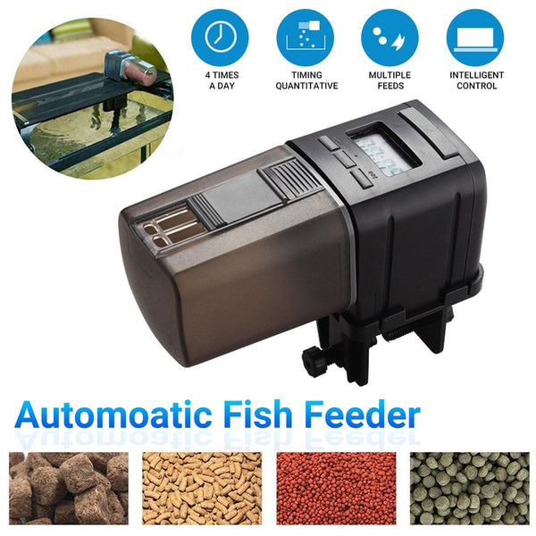 Automatic Fish Feeder Intelligent Timing Aquarium Large Capacity Food Dispenser Fish Feeders