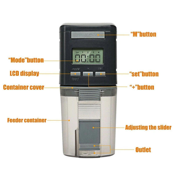 Automatic Fish Feeder Intelligent Timing Aquarium Large Capacity Food Dispenser Fish Feeders