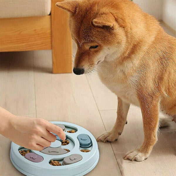 Dog Treat Dispenser Puppy Feeder Puzzle Game Interactive Toy Pet Training Supply Pink Dishes Feeders & Fountains