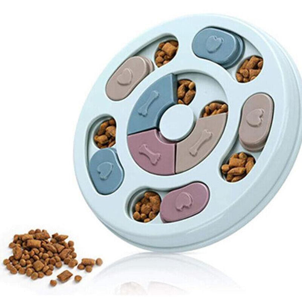 Dog Treat Dispenser Puppy Feeder Puzzle Game Interactive Toy Pet Training Supply Pink Dishes Feeders & Fountains