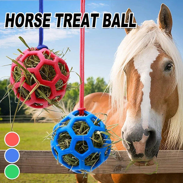 Hanging Hay Feeders Stable Polo Feeding Balls Toy For Horses And Livestock Blue Hay Nets & Bags