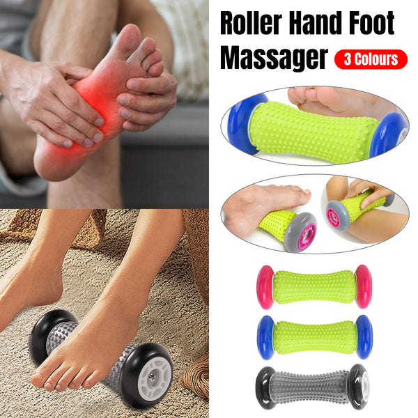 Foot Massage Roller Muscle Relaxation Arch Care Yoga Fitness Tool Black Massagers