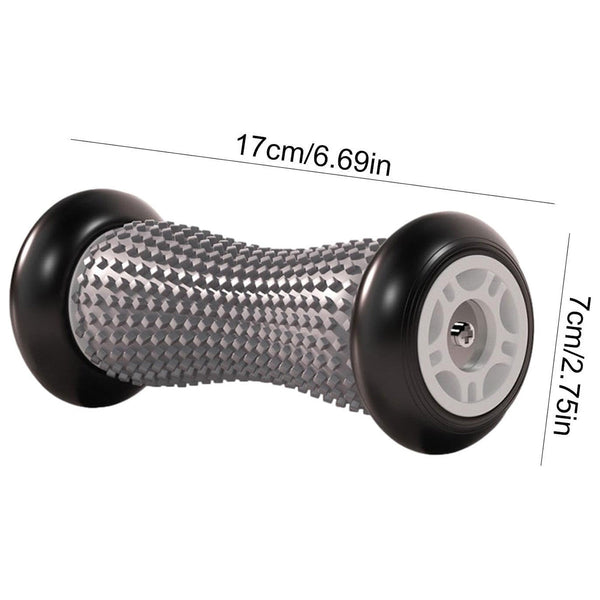 Foot Massage Roller Muscle Relaxation Arch Care Yoga Fitness Tool Black Massagers