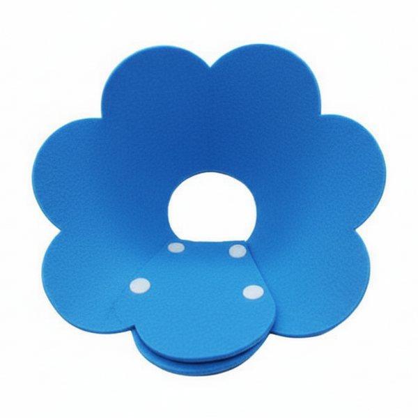 Pet Dog Cat Adjustable Soft Healing Elizabethan Collar Cone Medical Protective (Blue) Dog Collars