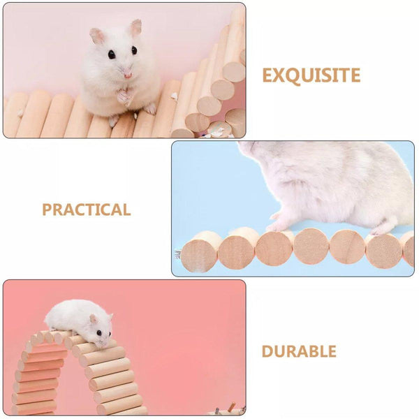Hamster Toy Furniture Small Fence Climbing Stairs Arch Bridge For Pets Small Animal Supplies