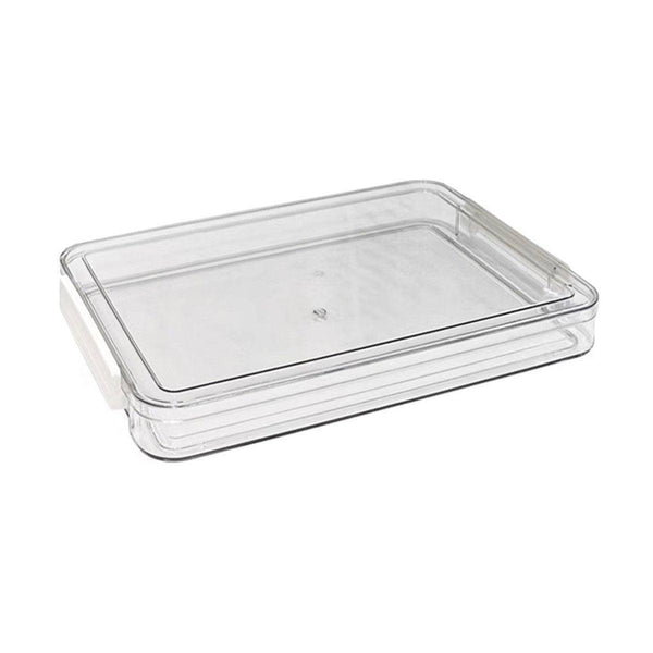 Large Capacity A4 File Storage Box Transparent Plastic Document Organizer Case Filing Boxes
