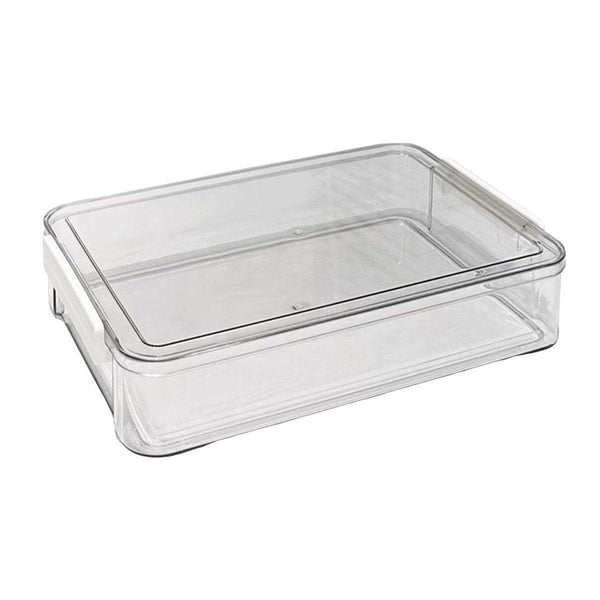 Large Capacity A4 File Storage Box Transparent Plastic Document Organizer Case Filing Boxes