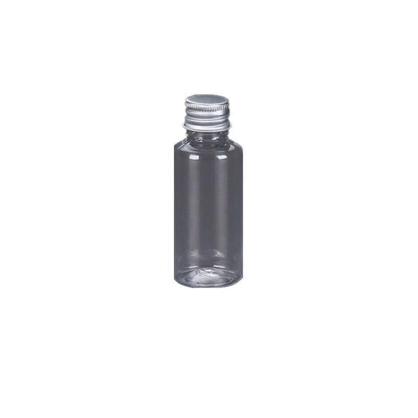 Clear Plastic Bottles With Aluminum Caps Liquid Dispenser Containers 30Ml 100Pcs Travel Bottles & Containers