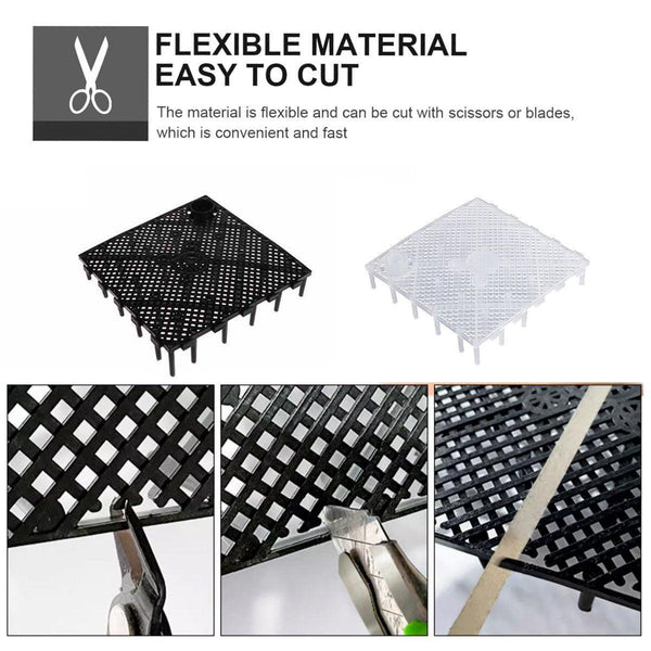 Fish Tank Aquarium Under Gravel Filter System Safe Filtration Plate Board Kit Black 10Pcs Aquariums