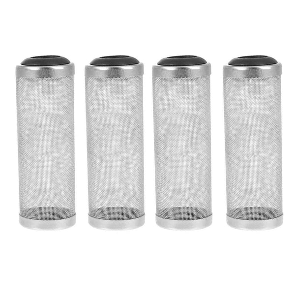 4X Stainless Steel Shrimp Filter Guard Aquarium Intake Protector Fish Safe Mesh Black 4Pcs (12Mm) Aquariums