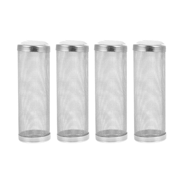4X Stainless Steel Shrimp Filter Guard Aquarium Intake Protector Fish Safe Mesh Black 4Pcs (12Mm) Aquariums