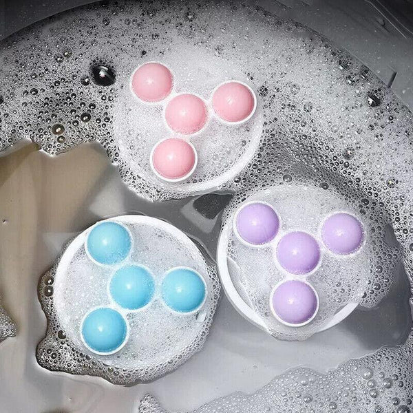 2 Pcs Reusable Hair Lint Catcher Removal Net Bag Wash Machine Float Filter Pink Laundry Bags