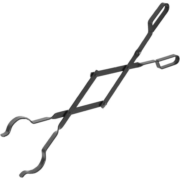 Folding Fireplace Tongs Grip Pit Pliers Outdoor Indoor Tools Durable Fireplace & Stove Accessories