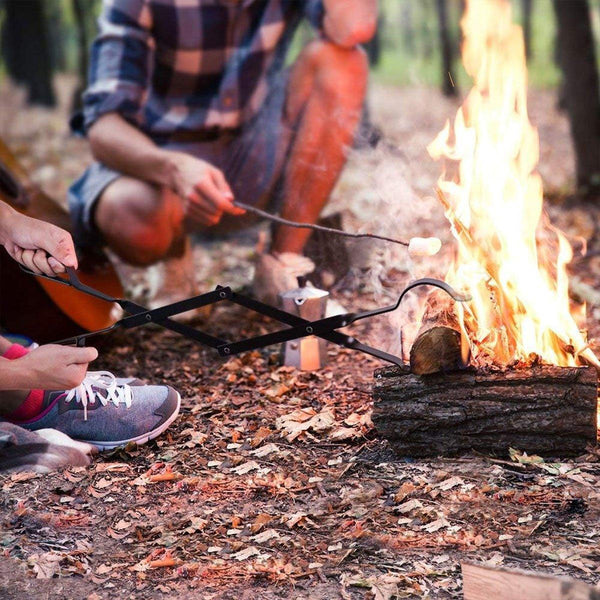 Folding Fireplace Tongs Grip Pit Pliers Outdoor Indoor Tools Durable Fireplace & Stove Accessories