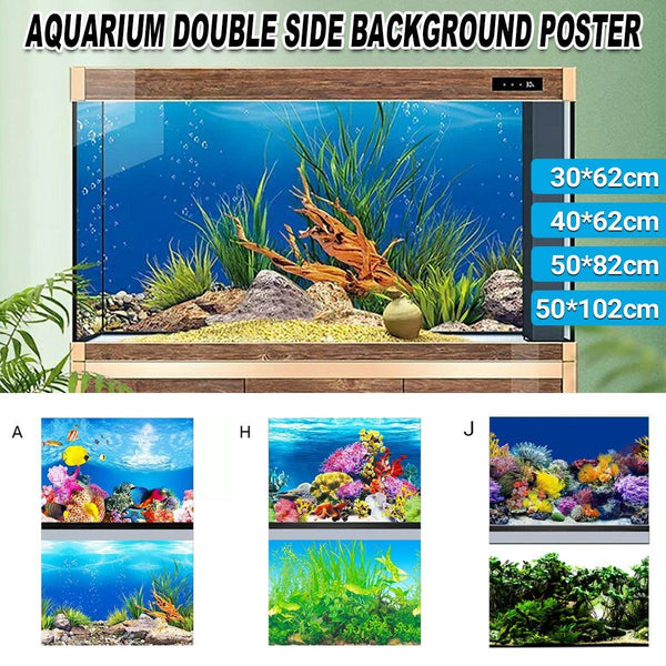 Aquarium Background Fish Tank Wallpaper Double Sided Decoration Sticker Paper A 50Cmx102cm Decorations