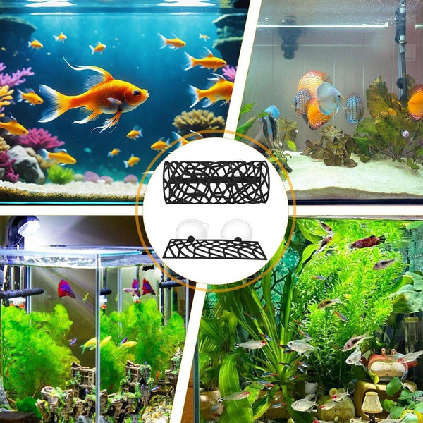 Aquarium Fish Resting Tunnel Hiding House For Betta Shrimp Small Tank Decor Black Decorations