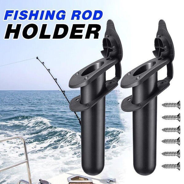 2Pcs With Cap Cover Fishing Boat Rod Holder For Kayak Pole Bracket Flush Mount Kayak Storage Racks