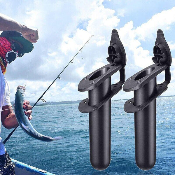 2Pcs With Cap Cover Fishing Boat Rod Holder For Kayak Pole Bracket Flush Mount Kayak Storage Racks