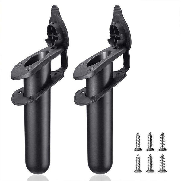 2Pcs With Cap Cover Fishing Boat Rod Holder For Kayak Pole Bracket Flush Mount Kayak Storage Racks