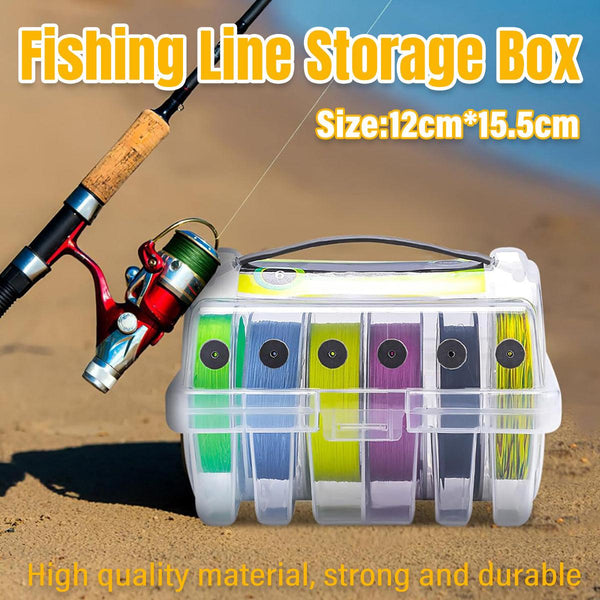 Multifunctional Fishing Line Organizer Storage Box Tackle Management Holder Tackle Boxes & Bags