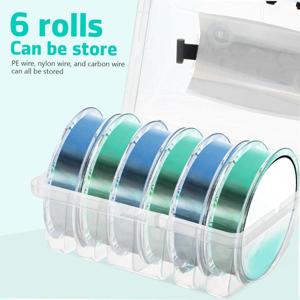 Multifunctional Fishing Line Organizer Storage Box Tackle Management Holder Tackle Boxes & Bags