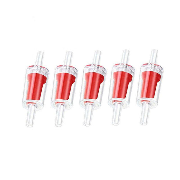 Check Valve Fish Tank Aquarium Air Pump Silicone Non Return One Way Airline 5Pcs Aquariums