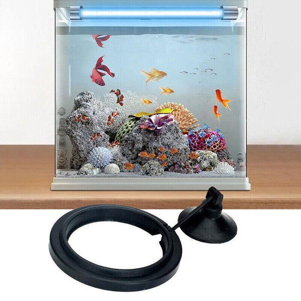 Fish Feeding Ring Aquarium Tank Feeder Floating Food Black Square Aquariums
