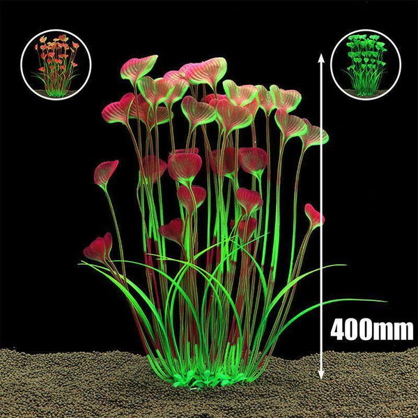 Aquarium 40Cm Artificial Simulation Water Plants Fish Tank Grass Decor Green Decorations