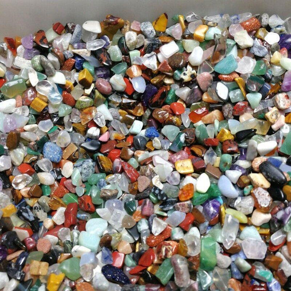 Colorful Mixed Stone Crystal Chips 100G Bulk Lot Pendulums