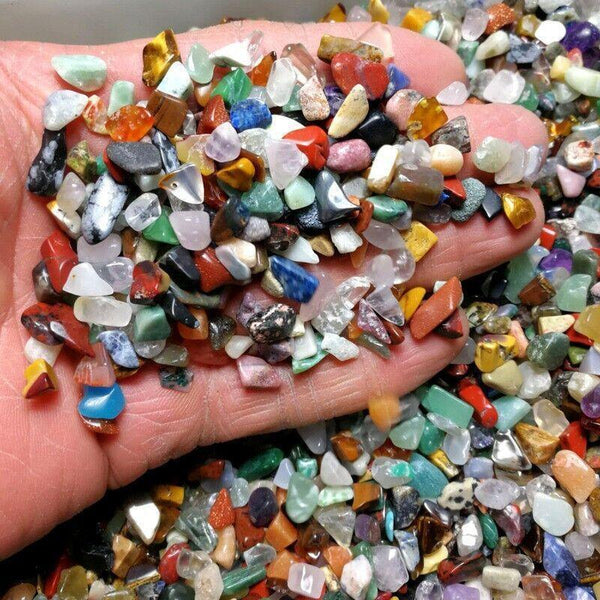 Colorful Mixed Stone Crystal Chips 100G Bulk Lot Pendulums