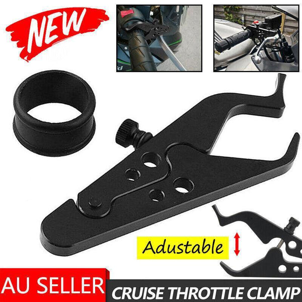 Motorcycle Cruise Control Cnc Throttle Lock Assist Retainer Grip Aluminum Au Handlebar Grips Tape & Pads
