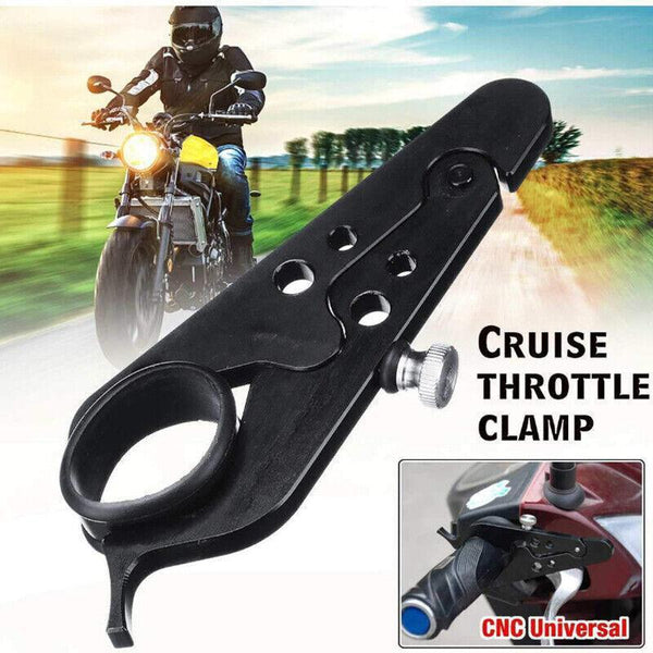 Motorcycle Cruise Control Cnc Throttle Lock Assist Retainer Grip Aluminum Au Handlebar Grips Tape & Pads