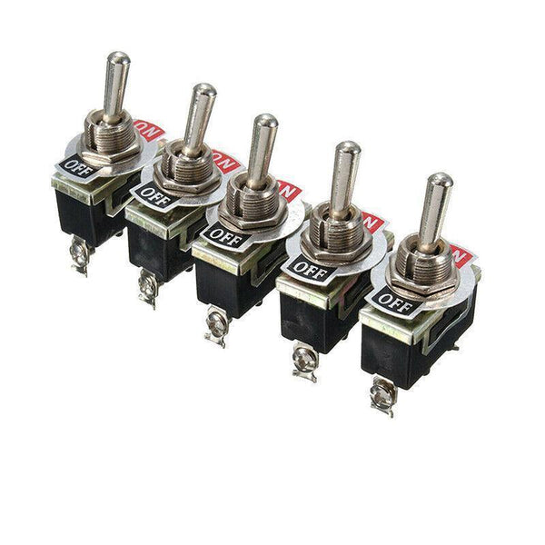 5X Waterproof Toggle Flick Switch 250V On/Off Car Dash Light Metal 12 Volt Boot Switches & Controls