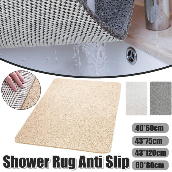 Waterproof Non Slip Bathroom Shower Mat Anti Rug Toilet Floor Washable Cream 40*60Cm Non Slip Appliqués & Mats