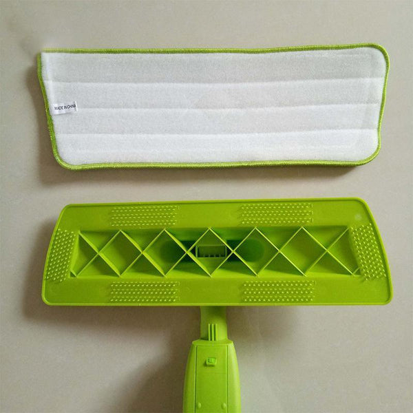 Replacement Microfiber Flat Mop Head Refill Floor Cleaning Pads Absorbent Cloths Grey Mop & Broom Accessories