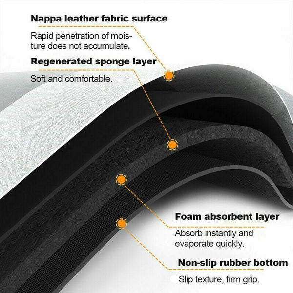 50X80cm Super Absorbent Floor Mat Soft Quick Drying Non Slip Diatom Mud Bath Grey Oval Bath Mats Rugs & Toilet Covers