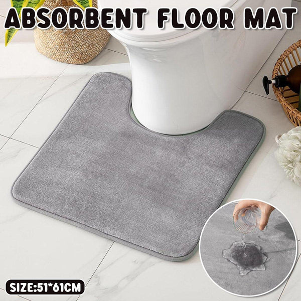 Water Absorbent Floor Mats For Home Doors Bedrooms Bathrooms Non Slip Bath Mats Rugs & Toilet Covers