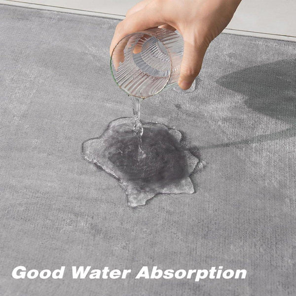 Water Absorbent Floor Mats For Home Doors Bedrooms Bathrooms Non Slip Bath Mats Rugs & Toilet Covers