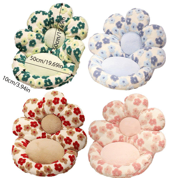 Cute Soft Seat Cushion Flower Shaped Lazy Sofa Pad For Office Chairs And Home Use Red Cushions & Decorative Pillows