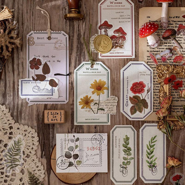 Scrapbooking Flower Stickers Pet Transparent Style B Scrapbooking Stickers
