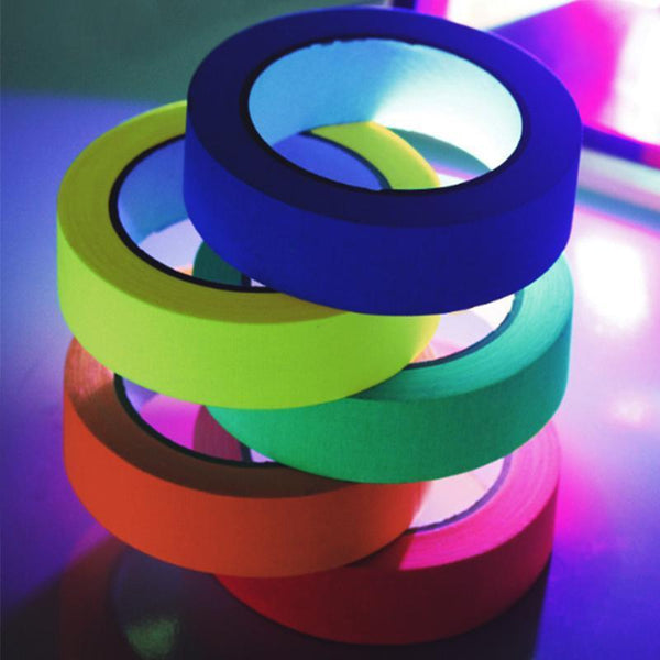 6X Luminous Fluorescent Tape Glow In The Dark Night Self Adhesive Sticker Strip Adhesive Tapes