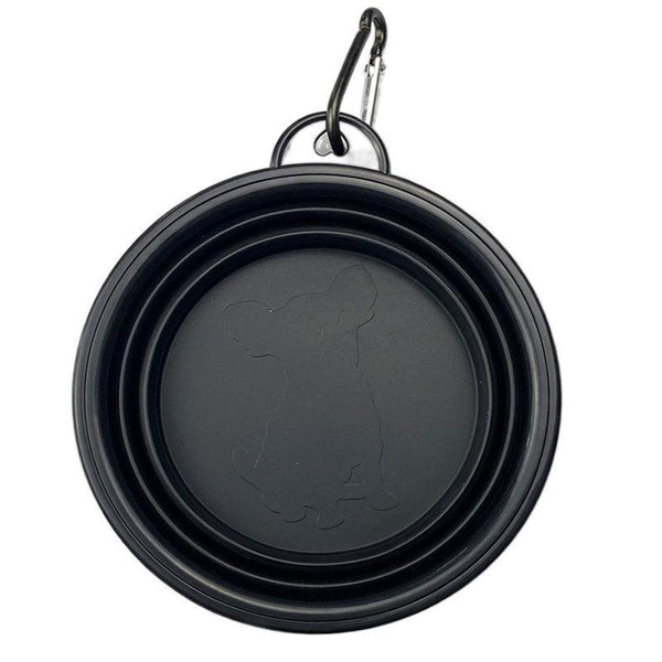 Collapsible Silicone Pet Bowl For Cat Dog Portable Food And Water Feeder Black Cat Bowls