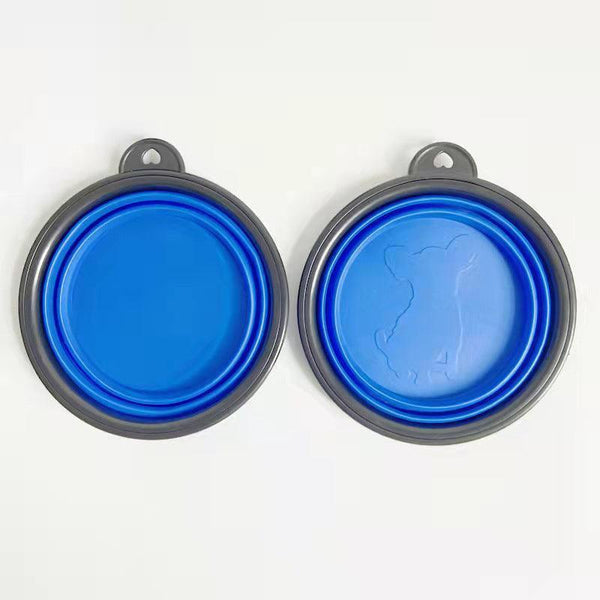 Collapsible Silicone Pet Bowl For Cat Dog Portable Food And Water Feeder Red Dishes Feeders & Fountains