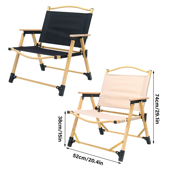 Outdoor Folding Chair Portable Camping Seat Compact Foldable For Picnic Black Camping Chairs